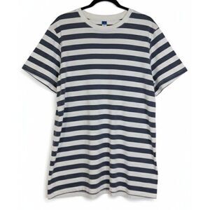 Old Navy womens 2x tshirt dress gray white stripe